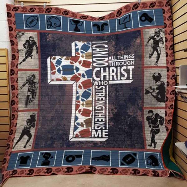 Football 3D Quilt Blanket