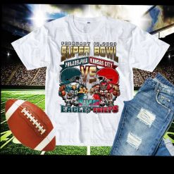 Football Superbowl 2023 Chiefs vs Eagles Unisex T Shirt