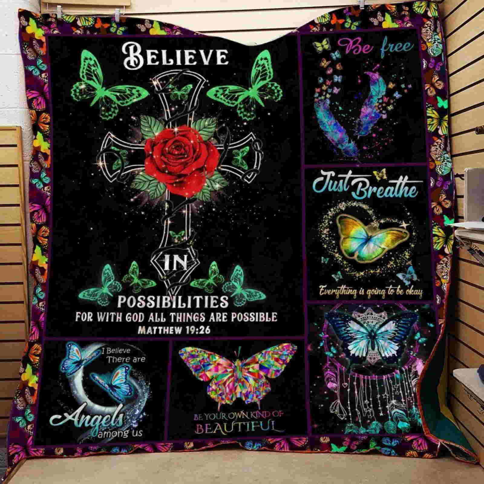 Free Asbutterfly 3D Quilt Blanket