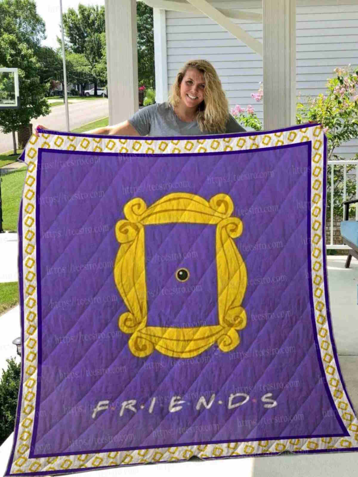 Friends Door 3D Quilt Blanket