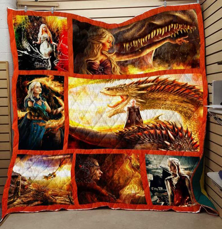 Game Of Thrones Dragon 3D Customized Quilt Blanket