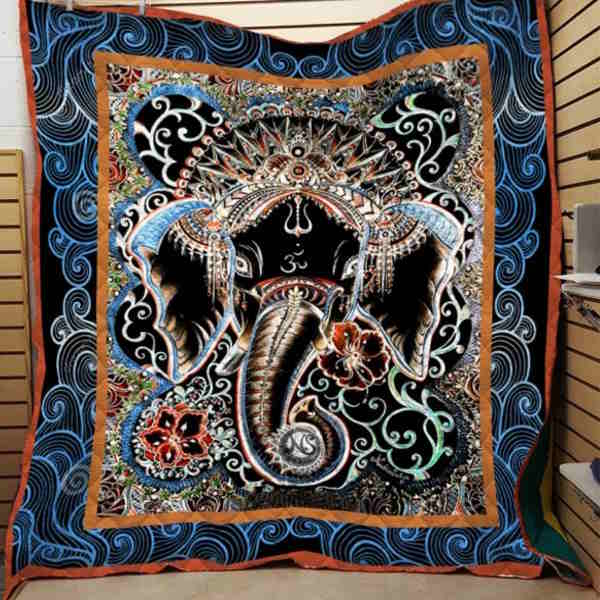 Ganesha Printing 3D Quilt Blanket