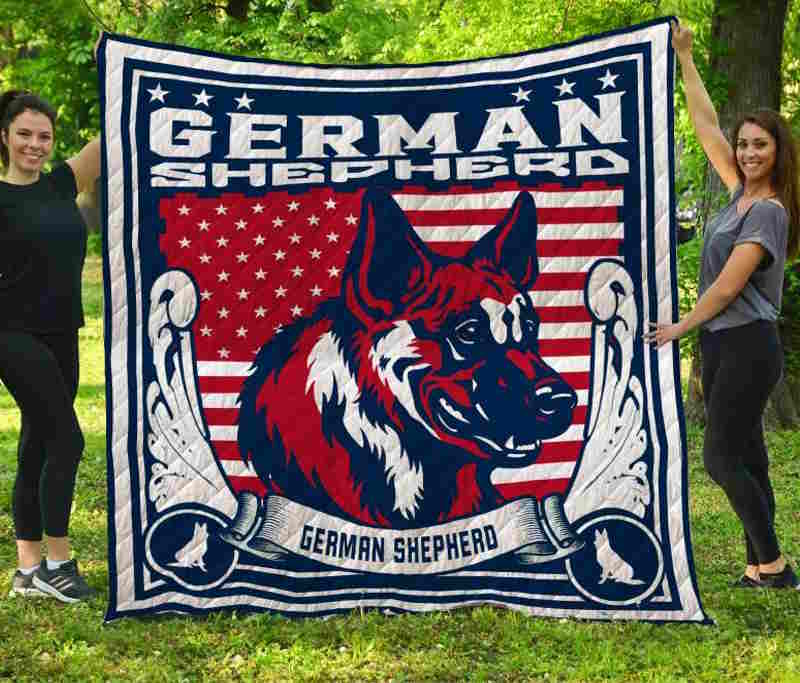 German Shepherd Quilt Blanket