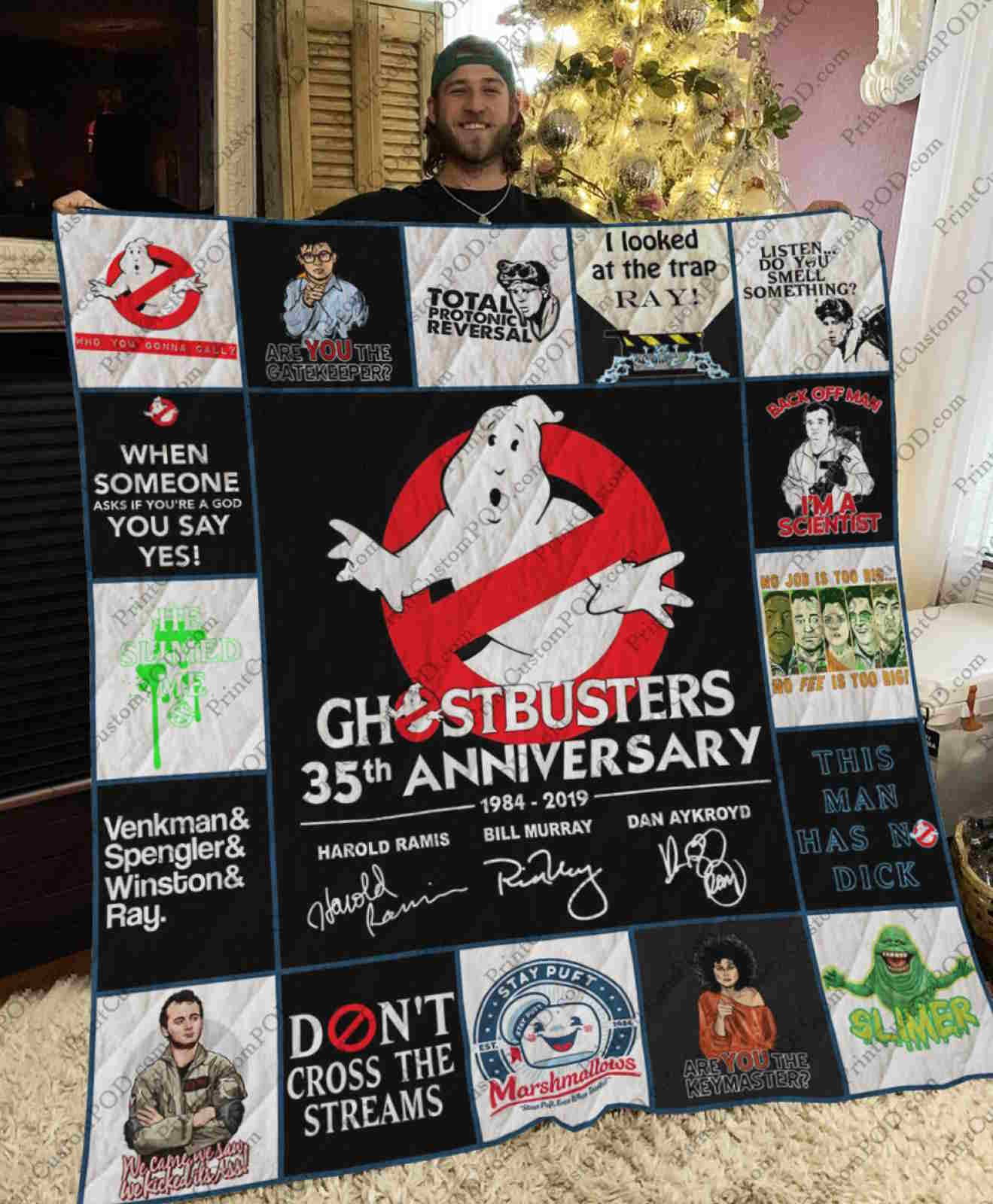 Ghostbusters 3D Quilt Blanket