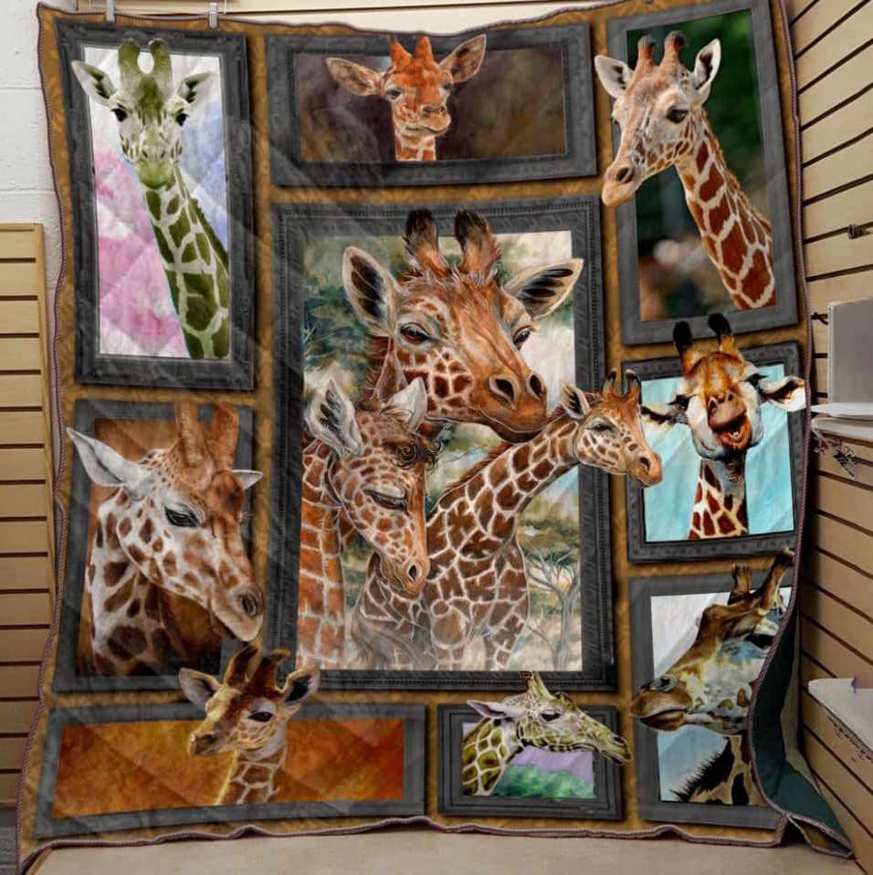 Giraffei Like Your Neck 3D Quilt Blanket