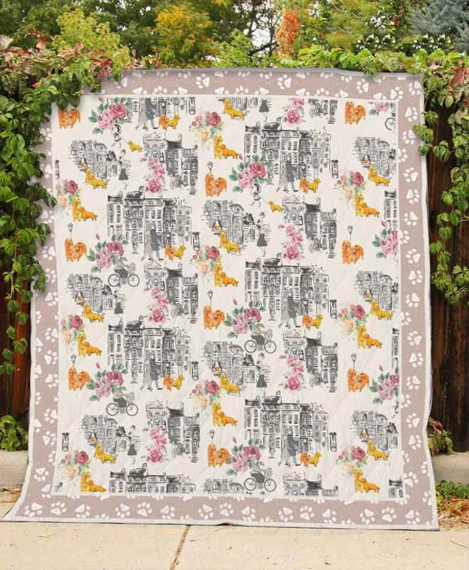 Golden Retriever Quilt Blanket