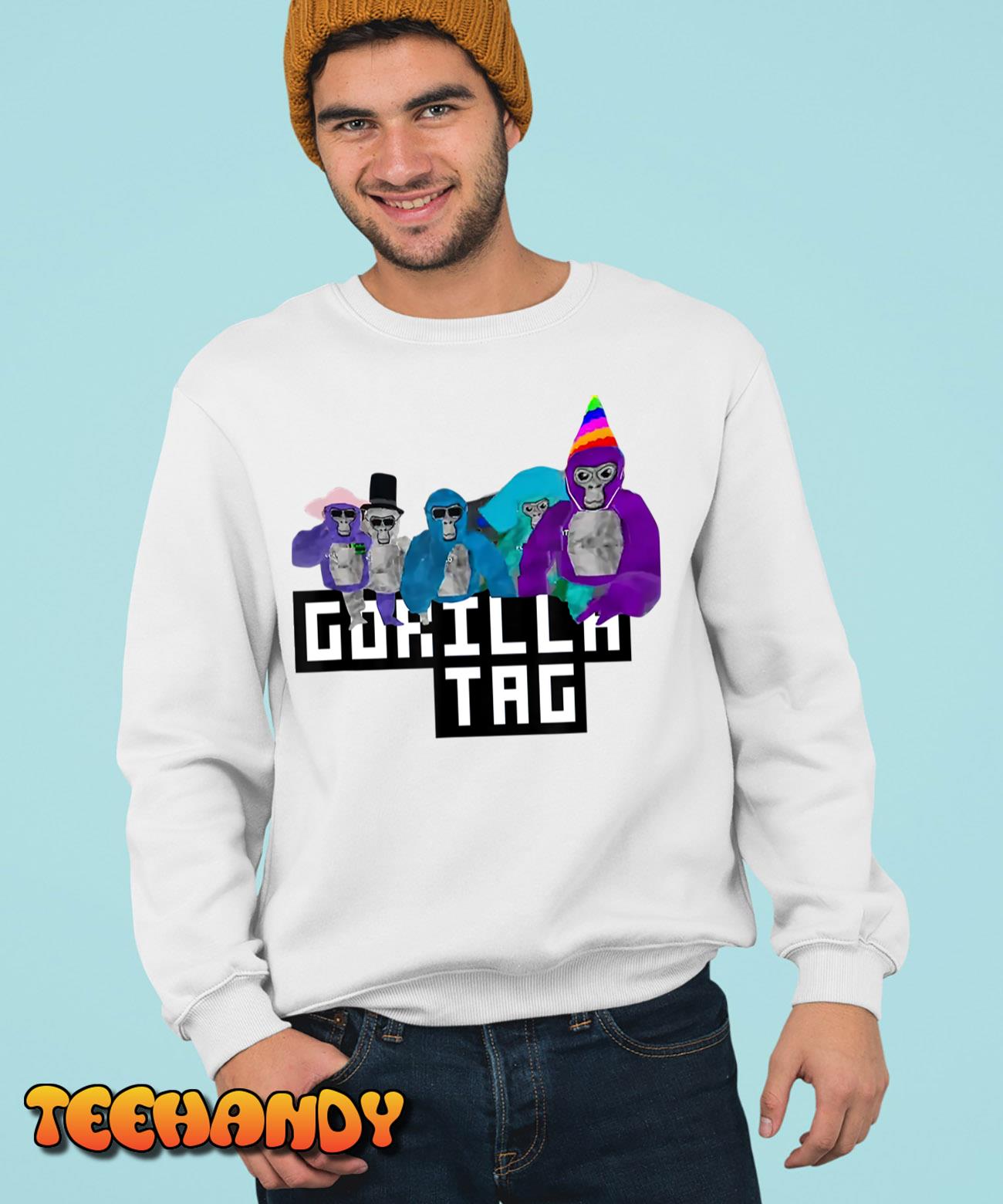 Gorilla Tag Party Time Brithday Unisex Hoodie Black T-Shirt