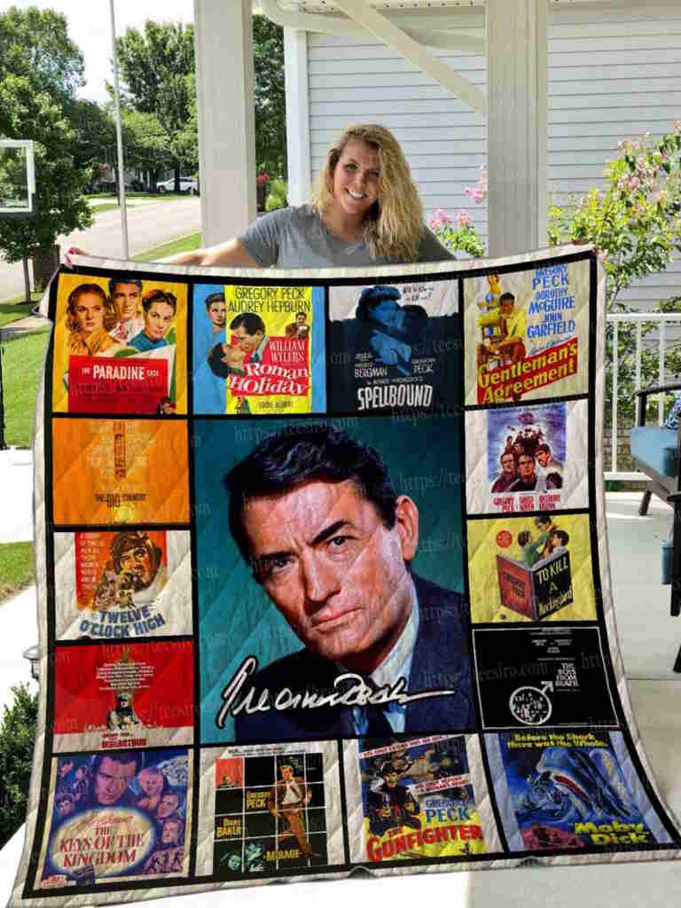 Gregory Peck 3D Quilt Blanket