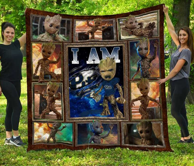 Groot Pittsburgh Panthers 3D Quilt Blanket