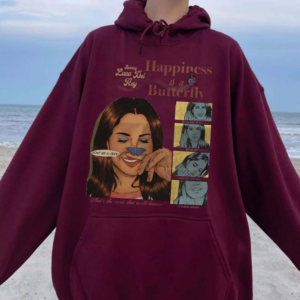 Happiness Is A Butterfly Shirt, Lana Del Rey UO Exclusive Album T Shirt