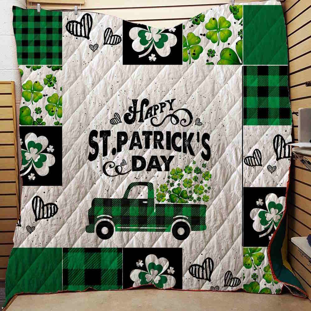 Happy St.Patrick’ Day 3D Quilt Blanket