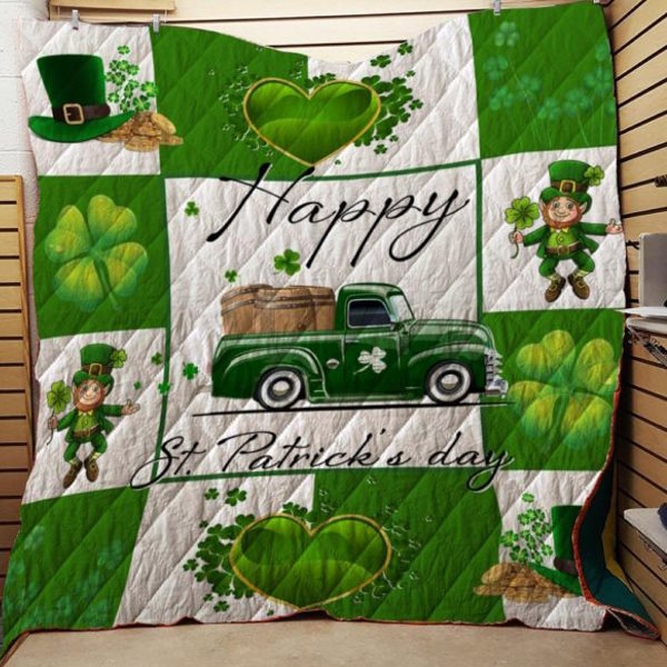 Happy St.Patricks Day 3D Quilt Blanket