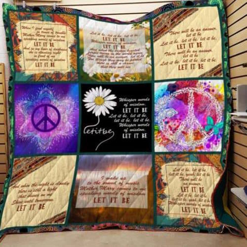 Hippie Lyrics 3D Quilt Blanket