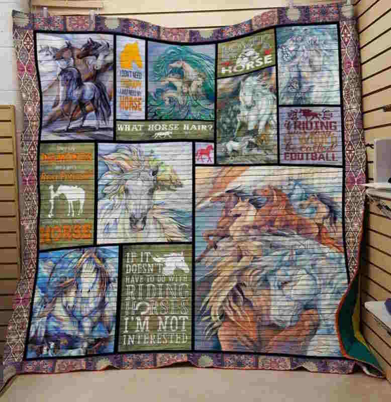 Horsei Am The Only One 3D Quilt Blanket