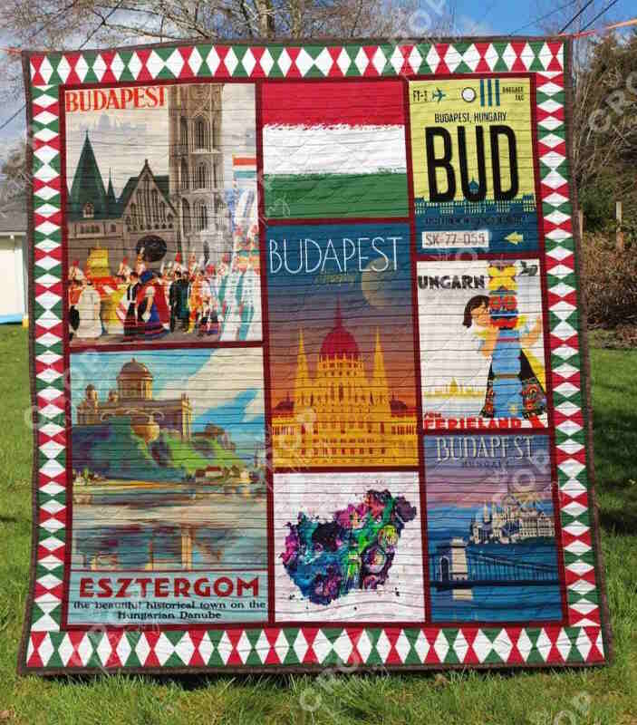 Hungary 3D Quilt Blanket