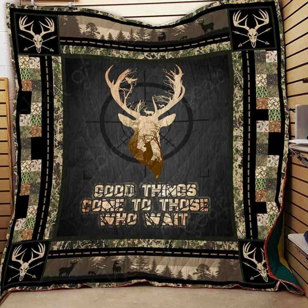 Hunting 3D Quilt Blanket