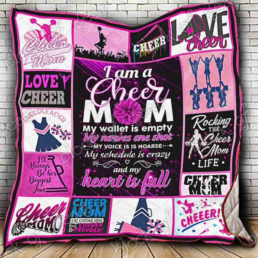 I Am Cheer Mom 3D Quilt Blanket