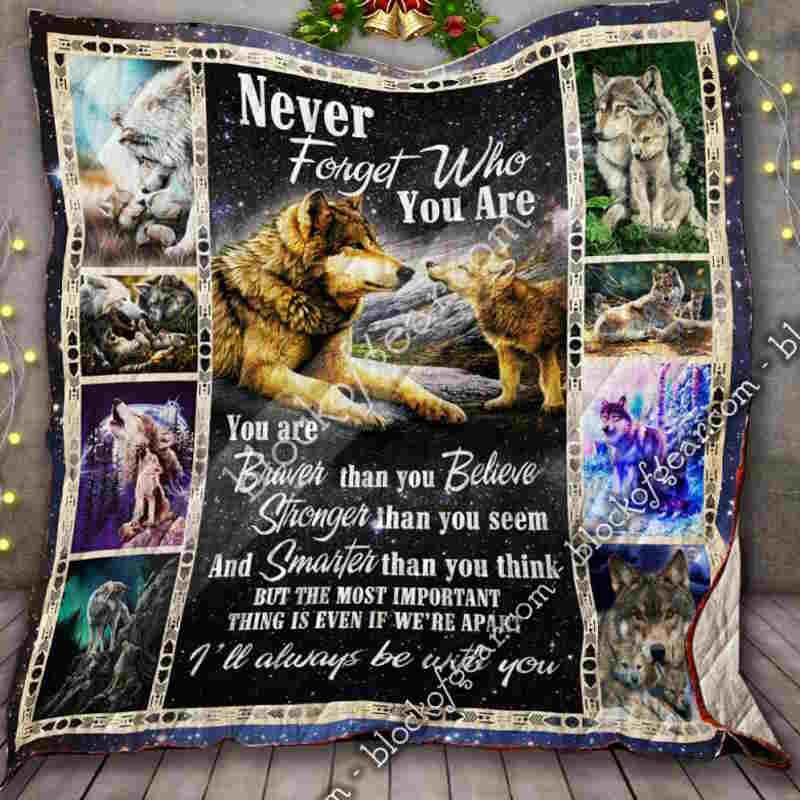 I Will Always Be With You, Wolf Quilt Blanket