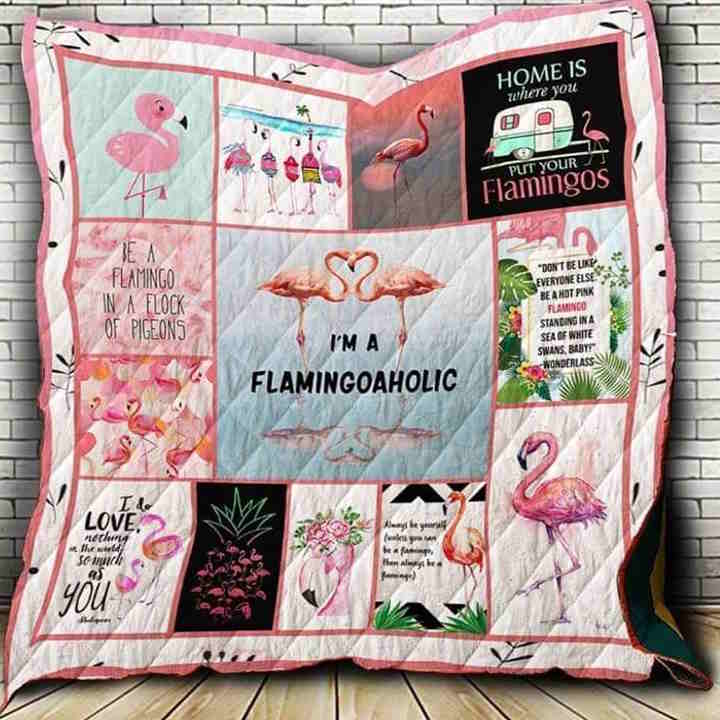 I’Mflamingoaholic 3D Quilt Blanket