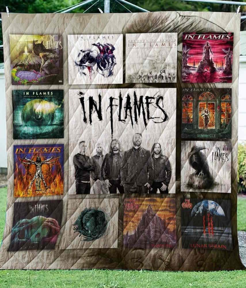 In Flames Albums 3D Quilt Blanket