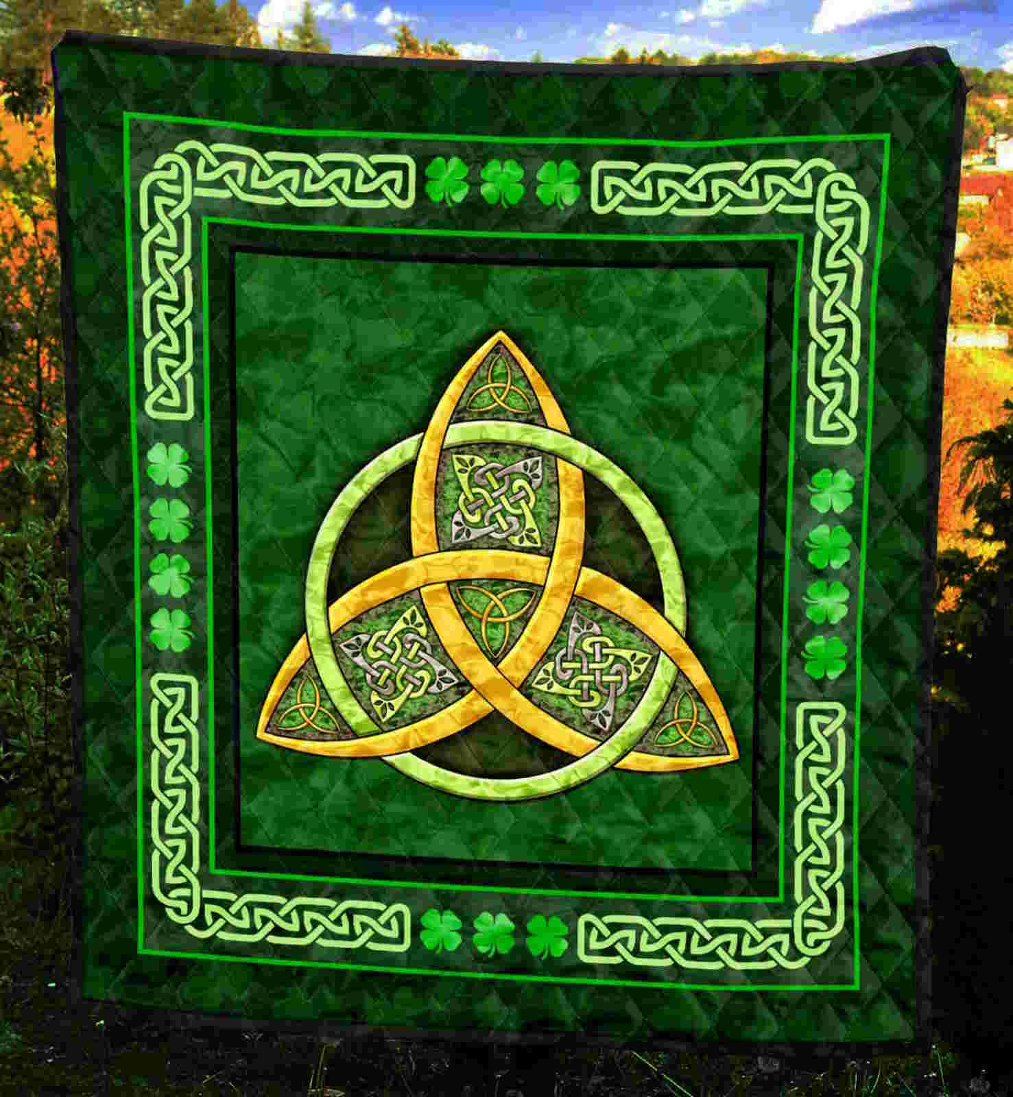 Irish 3D Quilt Blanket