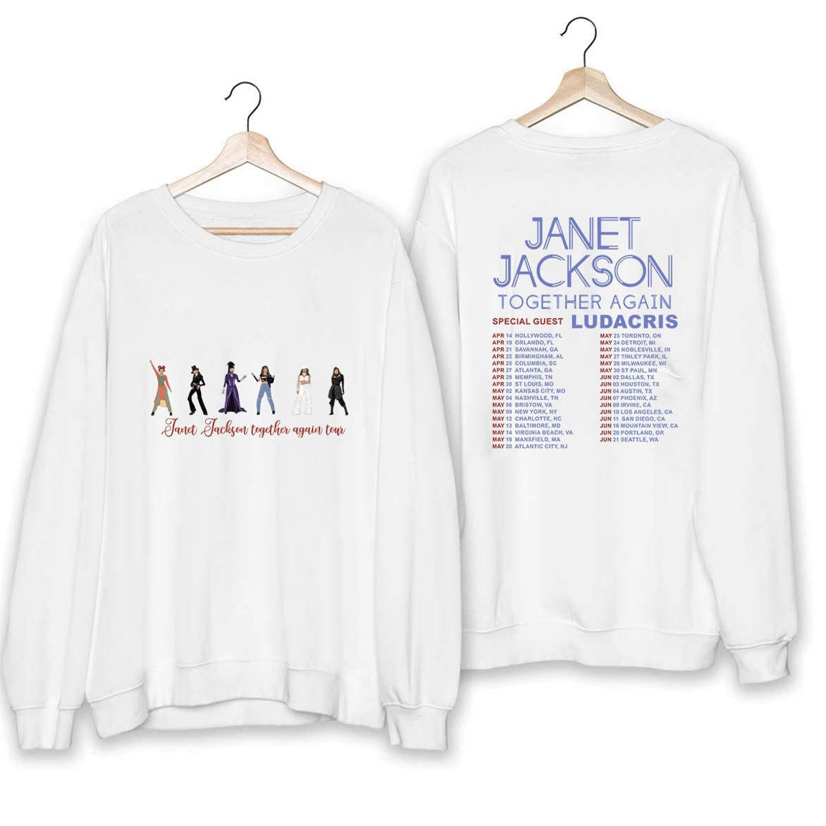 Janet Jackson Together Again Tour Baseball Jersey - Tagotee