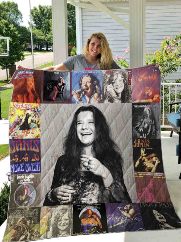 Janis Joplin 3D Quilt Blanket