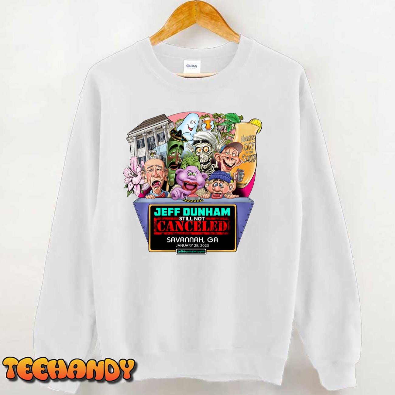 Jeff Dunham Savannah, GA (2023) Long Sleeve T-Shirt