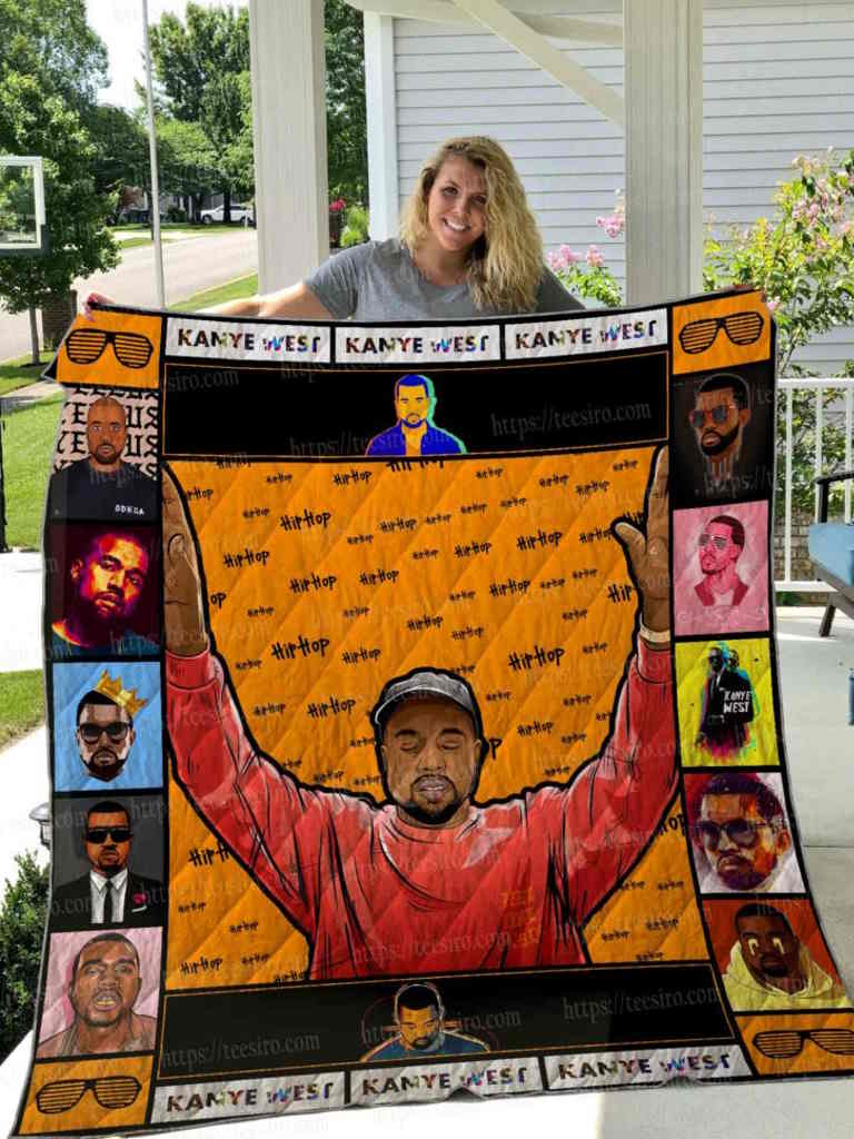 Kanye West Illus 3D Quilt Blanket