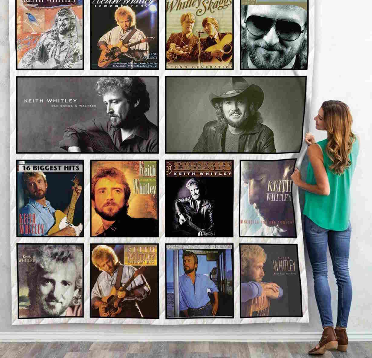 Keith Whitley Albums 3D Quilt Blanket