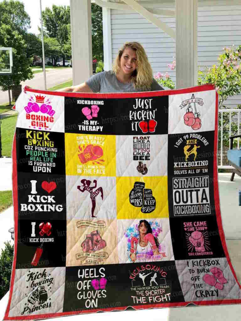 Kickboxing Quilt Blanket