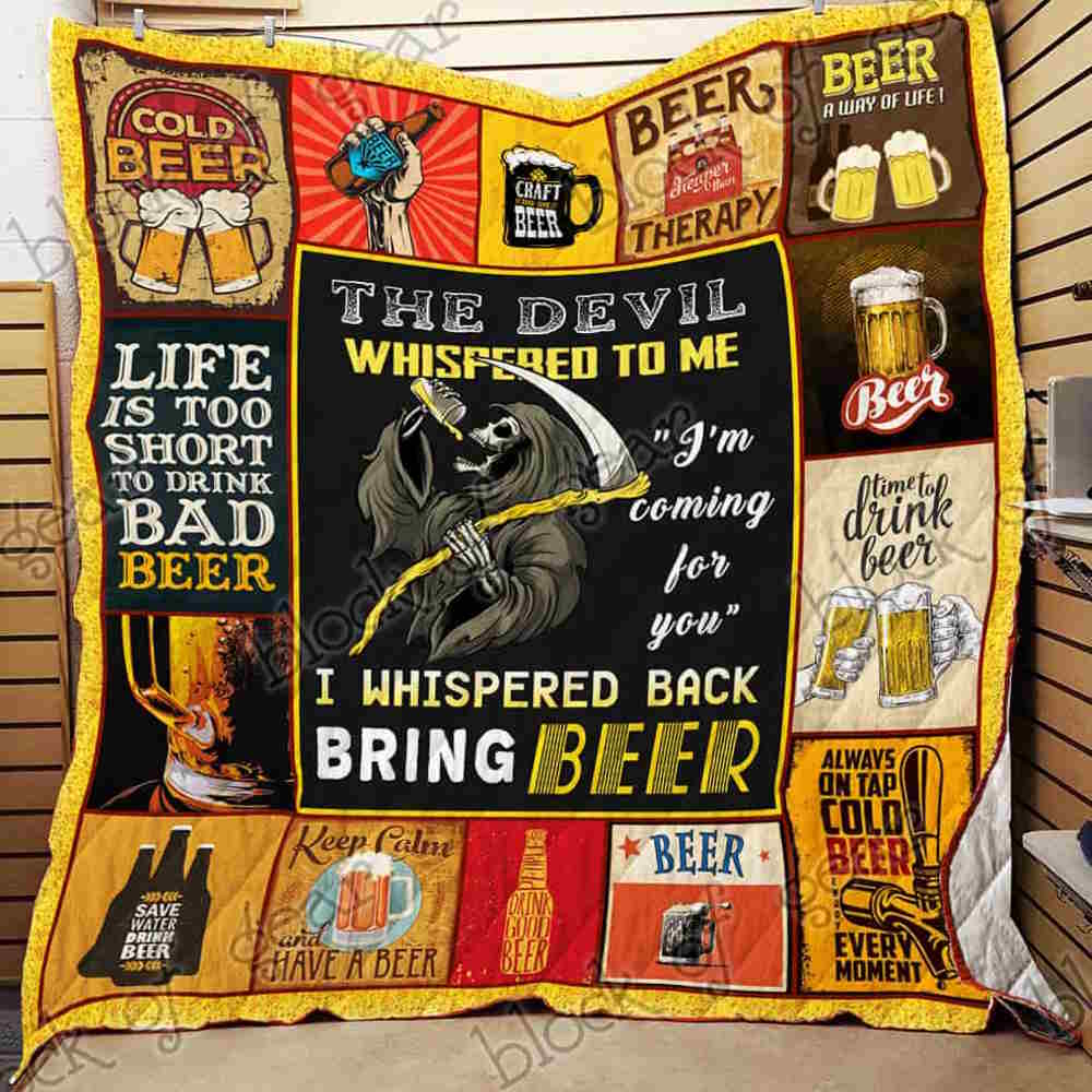 Lets Get Beers Together Quilt Blanket