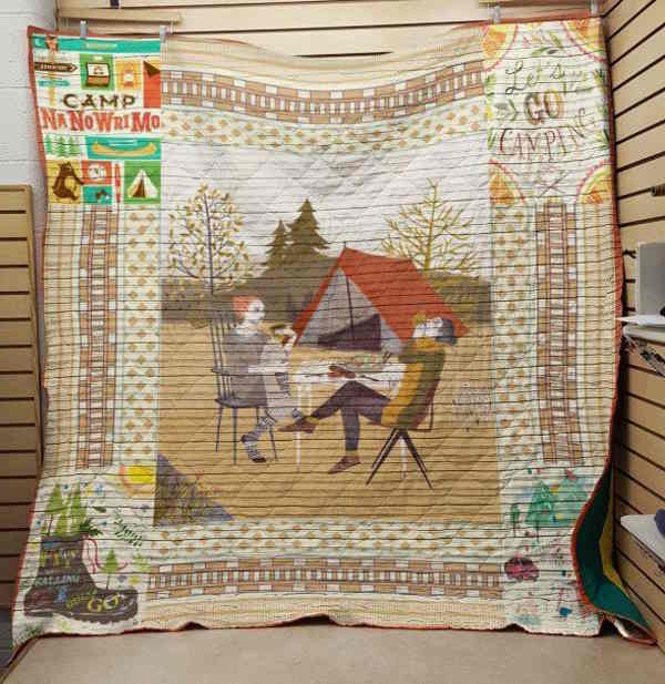 Let’S Go Camping 3D Quilt Blanket