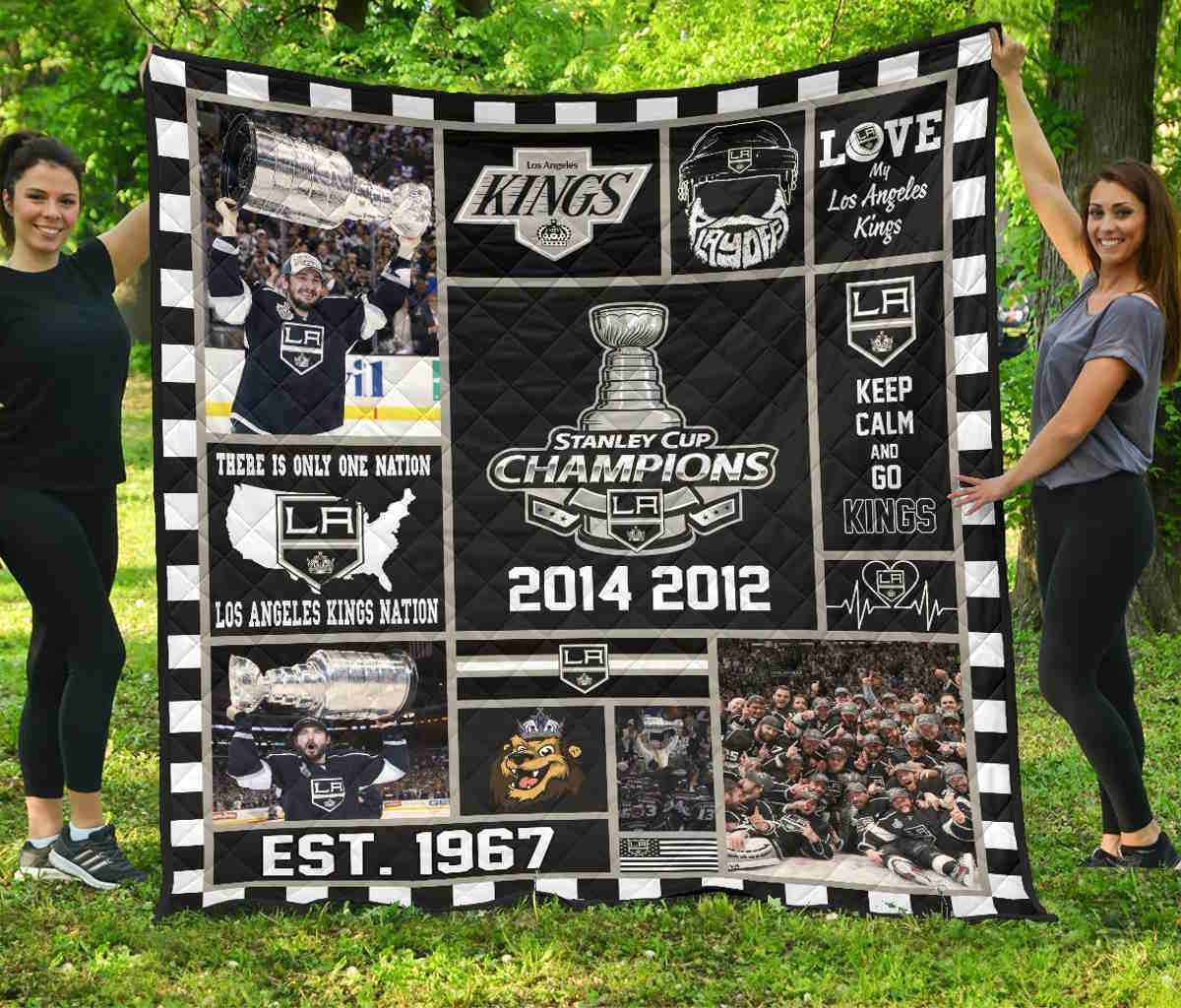 Los Angeles Kings Hockey Quilt Blanket