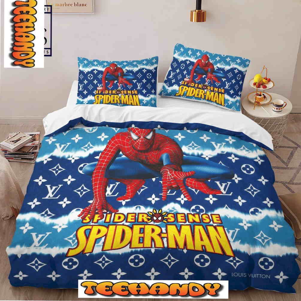 Louis Vuitton Spider Man Bedding Set