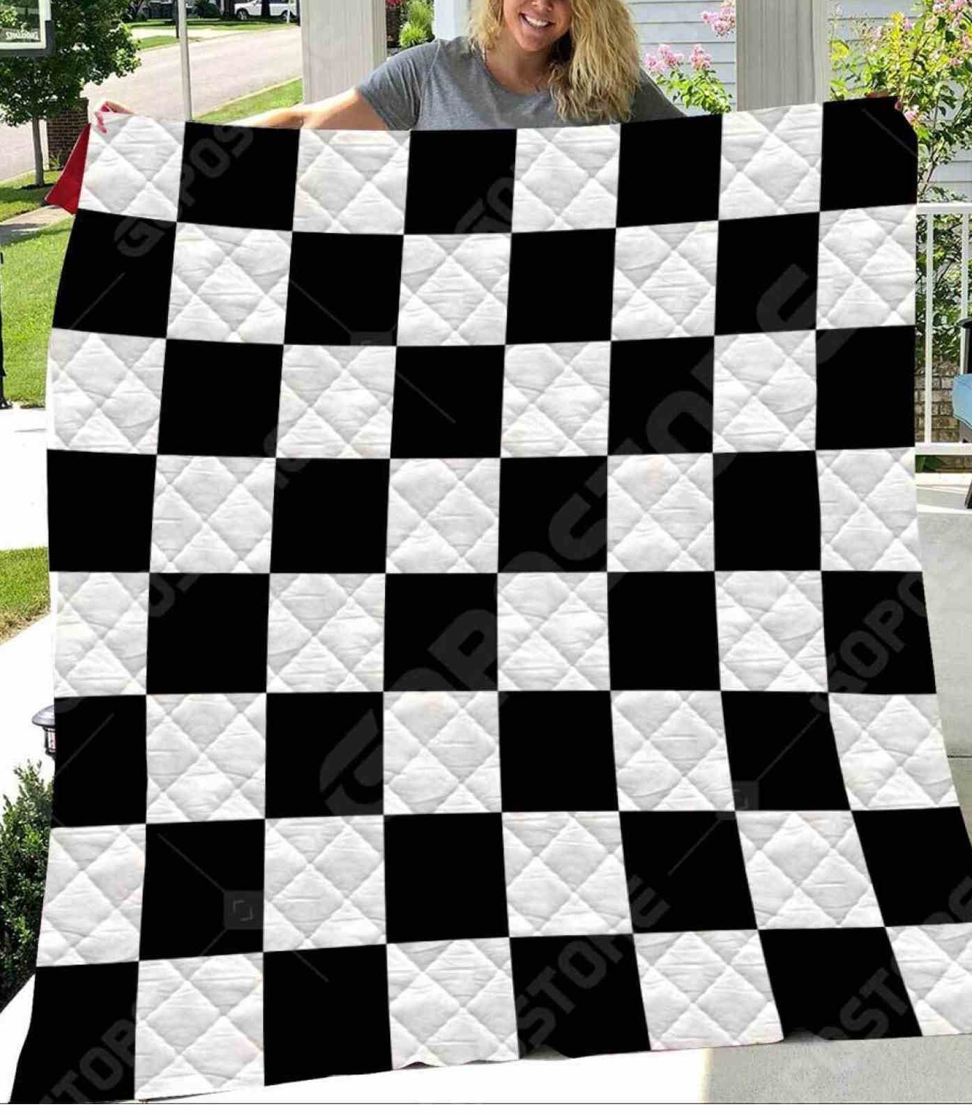 Love Chess Like 3D Quilt Blanket