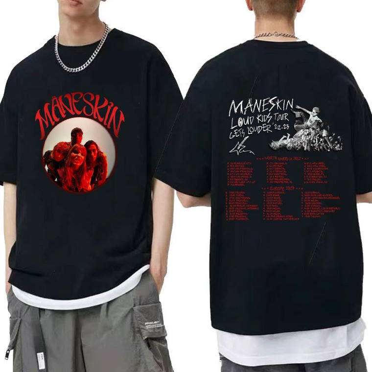 Maneskin Band Shirt The Loud Kids 2023 Tour Shirt