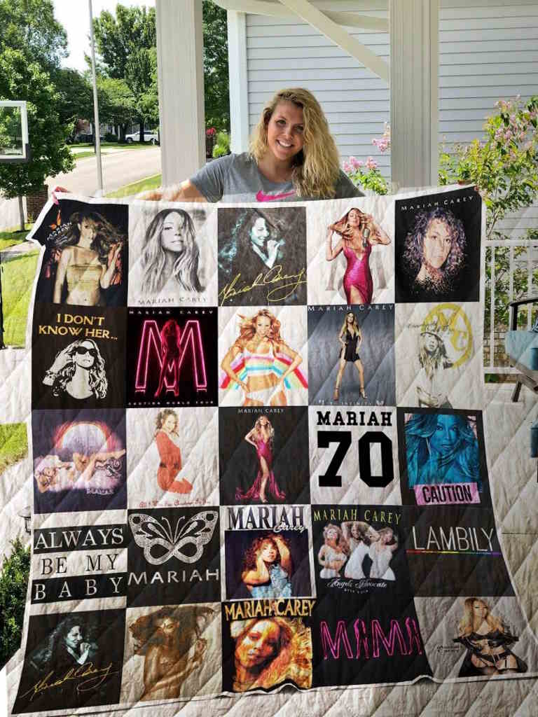 Mariah Carey Tshirt 3D Quilt Blanket