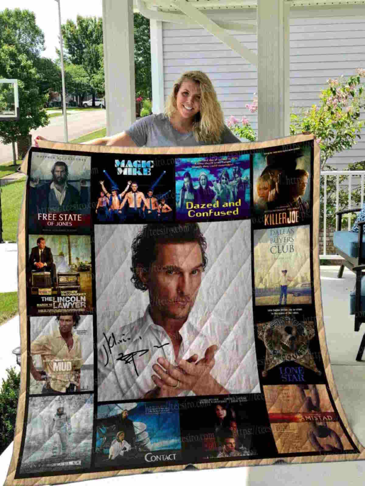 Matthew Mcconaughey 3D Quilt Blanket