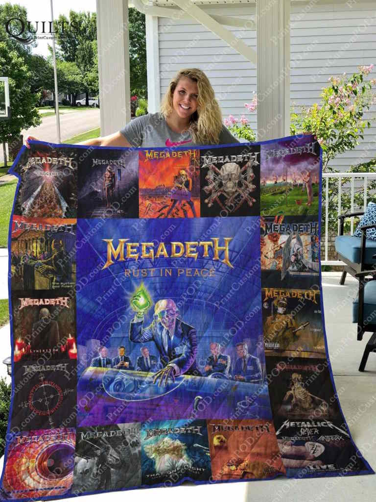 Megadeth Albums Quilt Blanket