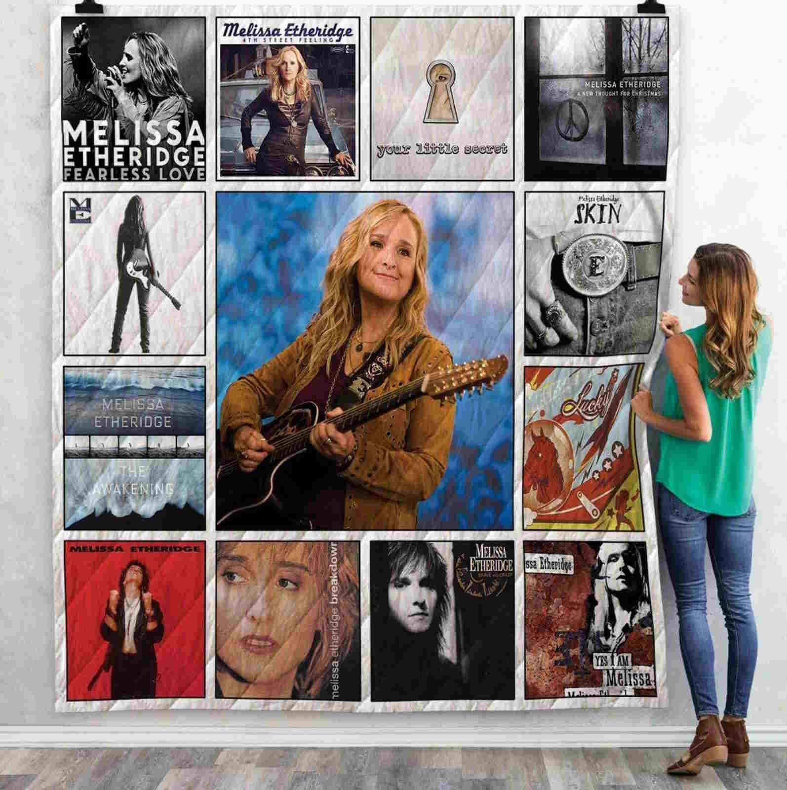 Melissa Etheridge Studio Albums 3D Quilt Blanket