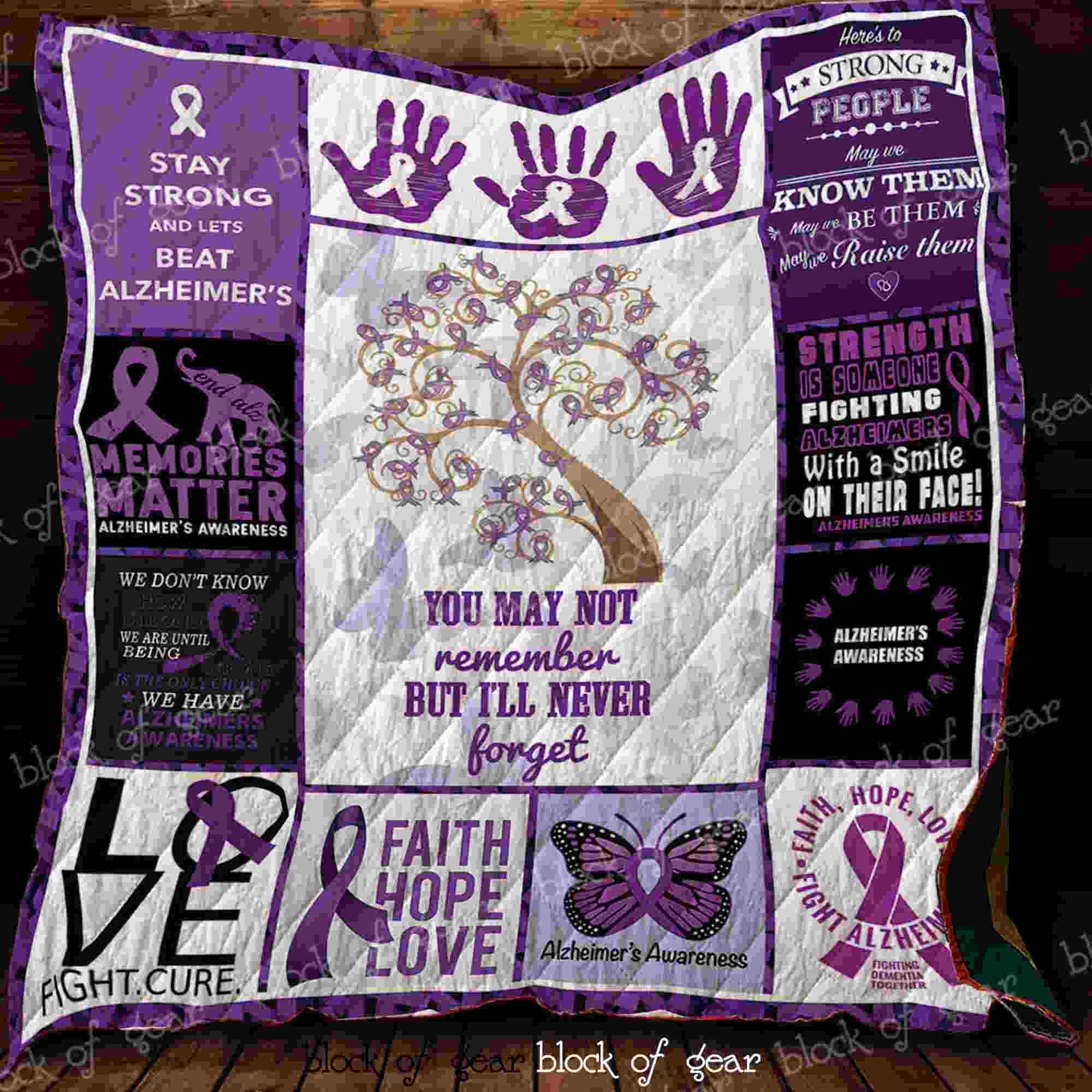 Memories Matter Alzheimer’S Awareness Quilt Blanket