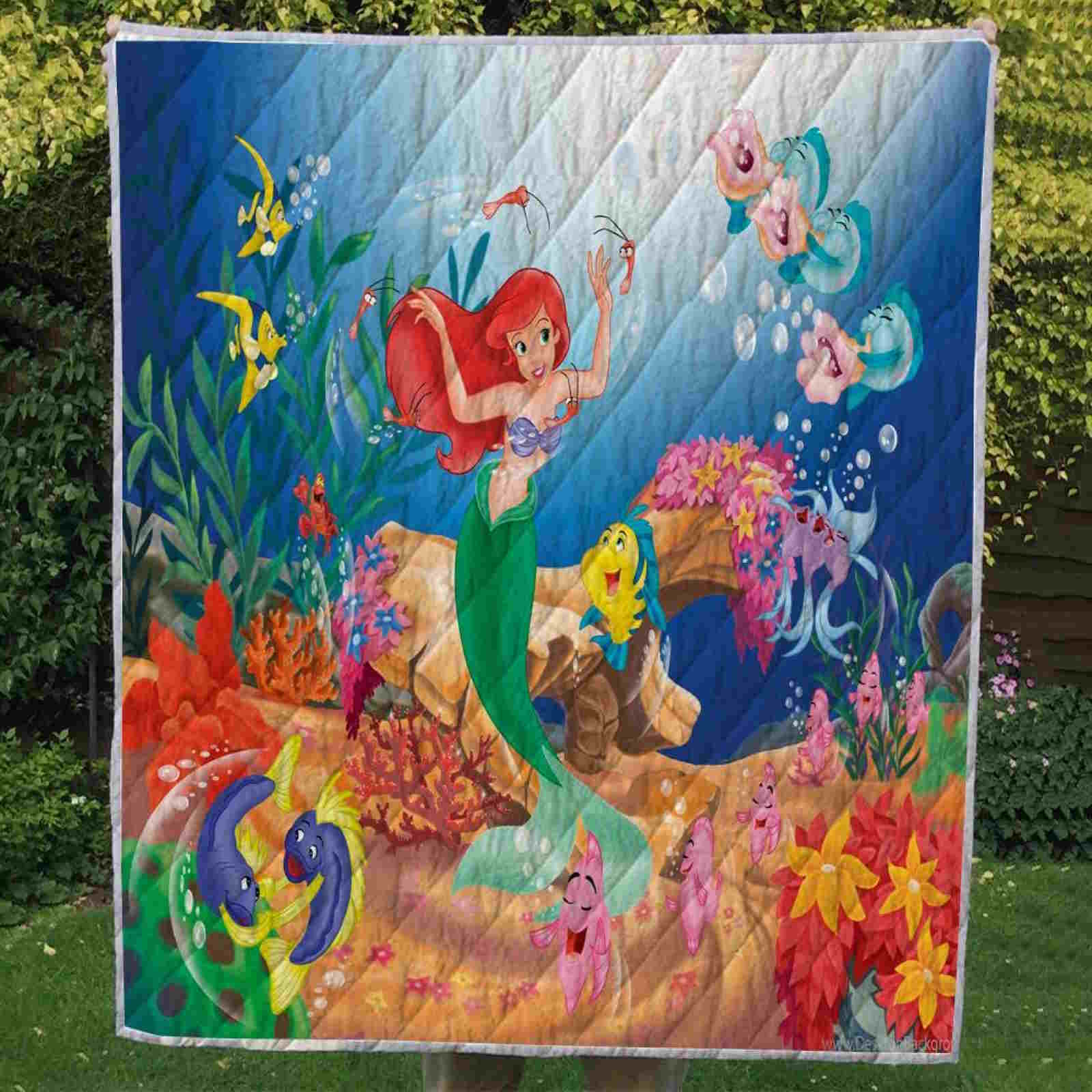 Mermaid 3D Quilt Blanket