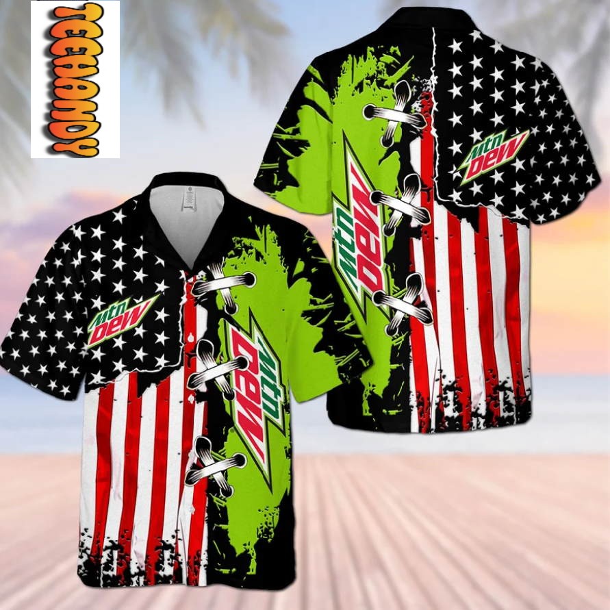 Moutain Dew Flag Hawaiian Shirt