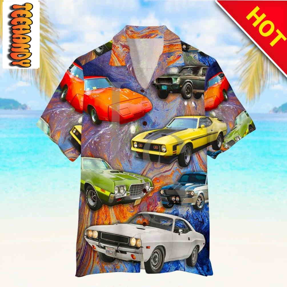 Muscle Car Hawaiian Shirt