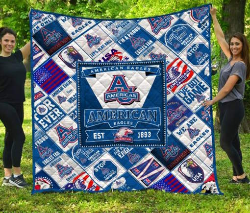 Ncaa American Eagles 3D Quilt Blanket