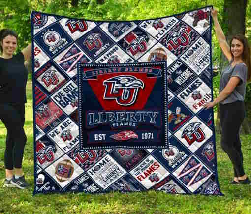 Ncaa Liberty Flames 3D Quilt Blanket