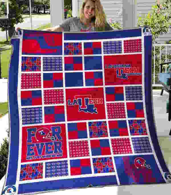 Ncaa Louisiana Tech Bulldogs 3D Quilt Blanket