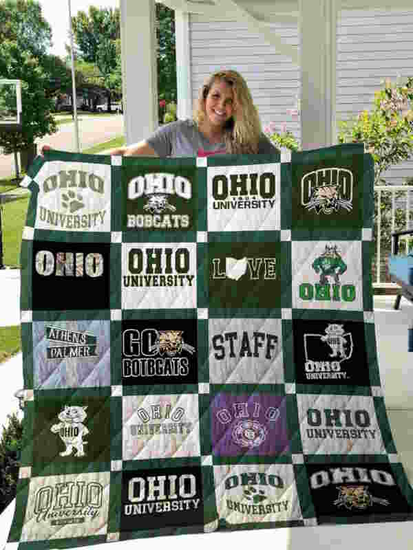 Ncaa Ohio Bobcats 3D Quilt Blanket