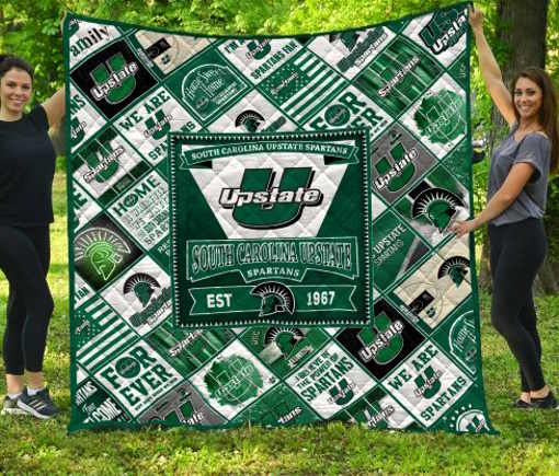 Ncaa South Carolina Upstate Spartans 3D Quilt Blanket